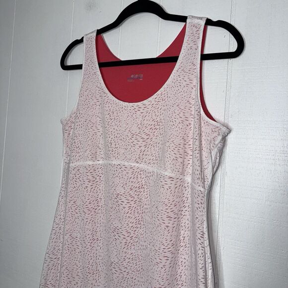 Columbia Women’s See Through You Burnout Dress White Pink Size Medium - Picture 3 of 5
